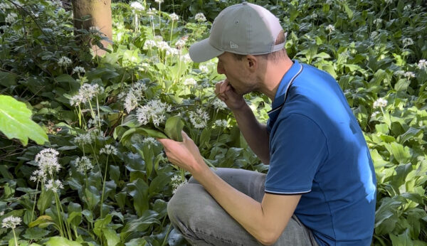 James Hill foraging in Huddersfield