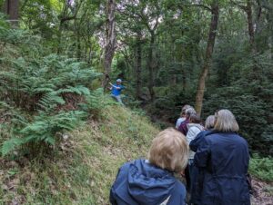 A women's group foraging event.