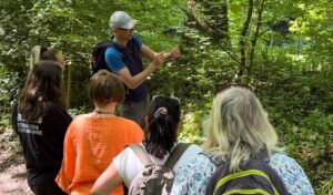 James on a foraging course